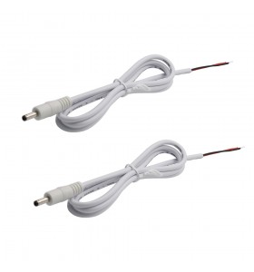 dc3.5*1.35 male to open white cable